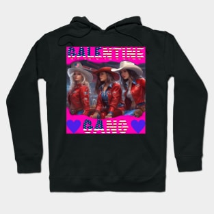 Galentines gang American party girls Hoodie